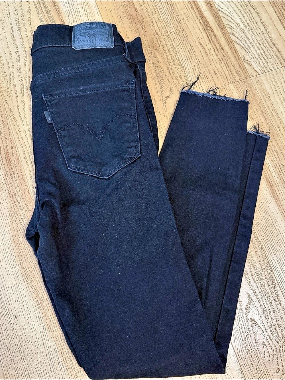 Levi's 720 High Rise Super Skinny Black Waist 25 Good Jeans